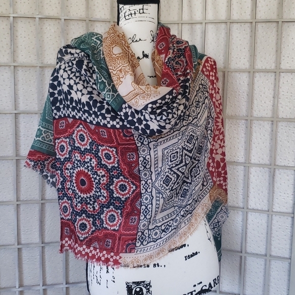 Accessories - Boho Mandala multicolor scarve